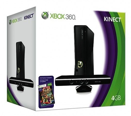 Xbox 360 com Kinect 4 GB